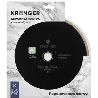 Диск алмазный по керамике Kronger 250x1.2x25.4 мм