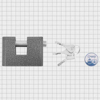 Замок навесной ЧАЗ 65x100 мм, сталь