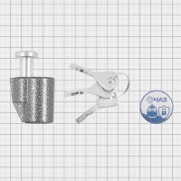 Замок навесной ЧАЗ 32x45 мм, алюминий