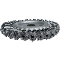 Щетка плоская крученая для УШМ Vertextools 150 мм