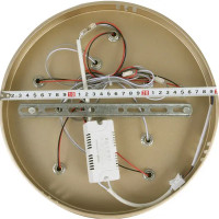 Люстра потолочная светодиодная 80 Вт с пультом управления цвет золотой