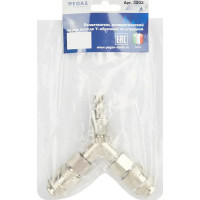 Разветвитель пневматический Pegas Pneumatic Y-образный со штуцером