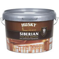 Аквалак для дерева акриловый Husky Siberian цвет прозрачный 2.5 л