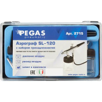 Аэрограф Pegas Pneumatic SL-120 2715 нижний бак 0.022 л