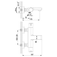 Смеситель термостатический Lemark LR7832C Йети с изливом цвет хром