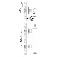 Смеситель термостатический Lemark LR7833C Йети цвет хром