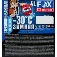 Зимняя стеклоомывающая жидкость без метанола Fox Chemie -30°C 4л