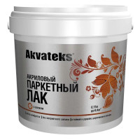 Лак паркетный Akvateks акриловый матовый бесцветный 0.75 л