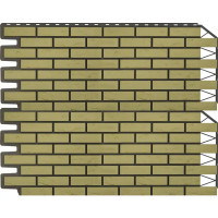 Фасайдинг Дачный Кирпич баварский песочный 0.38 м²