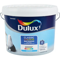 Краска фасадная Dulux Classic Colour матовая цвет белый база А 9л