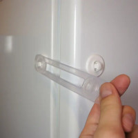 Гибкий фиксатор, силикон, цвет прозрачно-белый, 4 шт.