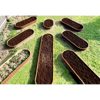 Высокая грядка 100x30x350 см v1050 л металл коричневый