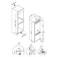 Холодильник двухкамерный Maunfeld MBF193SLFW 54x55x193.7 см 1 компрессор цвет белый