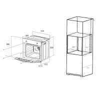 Электрический духовой шкаф Maunfeld EOEC.586W 59.5x59.5x53.35 см конвекция цвет белый