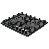 Газовая варочная панель Weissgauff HGG641BEB 60 см 4 конфорки цвет черный