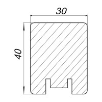 Рейка сращенная термо 40x30x3000 мм осина