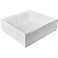 Короб для хранения с крышкой полиэстер 52x55x18 белый