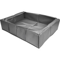 Короб для хранения с крышкой полиэстер 52x72x18 серый