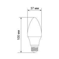 Лампа светодиодная Bellight E27 220-240 В 7 Вт свеча 600 лм теплый белый цвет света