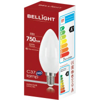 Лампа светодиодная Bellight E14 175-250 В 8 Вт свеча 750 лм нейтральный белый цвет света