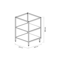 Модуль напольный Ферро 60x83.4x56 см сталь цвет черный