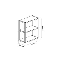 Полка навесная Ферро 60x67.6x29 см металл цвет белый