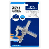 Сверло балеринка по керамике Vertextools 0029-50-2, 90 мм