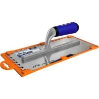 Гладилка зубчатая из нержавеющей стали Vertextools 16-08-08 128x280 мм, зуб 8x8 мм