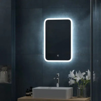 Зеркало для ванной Light Led с подсветкой 40x60 см цвет белый