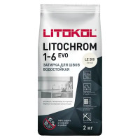 Затирка цементная Litokol Litochrom 1-6 Evo цвет LE 200 белый 2 кг