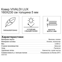 Ковер вискоза Vivaldi Lux 355/5757 160x230 см цвет мультиколор