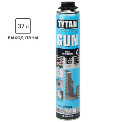 Пена монтажная профессиональная Tytan Gun 40 всесезонная 720 мл