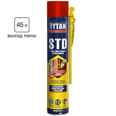 Пена монтажная бытовая Tytan STD 35 всесезонная 750 мл