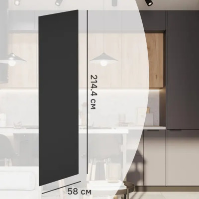 Фальшпанель для кухонного шкафа София 58x214.4 см Delinia ID ЛДСП цвет серый