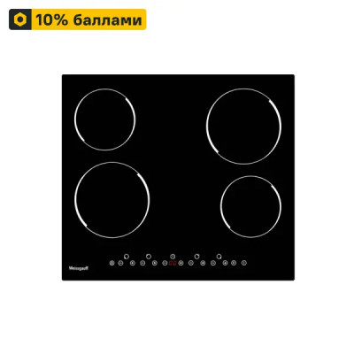 Электрическая варочная панель Weissgauff HV 640 B 58 см 4 конфорки цвет черный