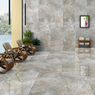 Керамогранит Leopard Marb silve 60x120 см 1.44 м² глянцевый цвет коричневый