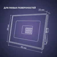 Прожектор светодиодный уличный Ritter Profi 20 Вт 2700К IP65 теплый белый свет