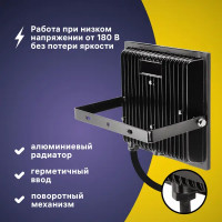 Прожектор светодиодный уличный Ritter Profi 100 Вт 2700К IP65 теплый белый свет