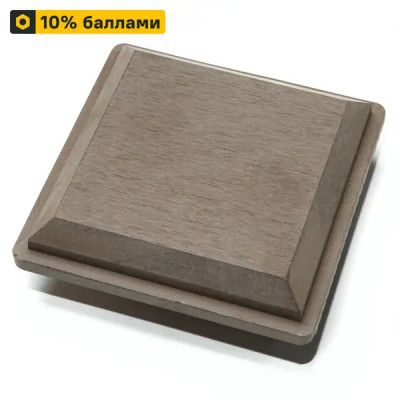 Крышка столба ДПК СМ Decking цвет Мербау 120x120 мм