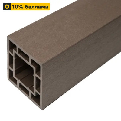 Опорный столб ДПК СМ Decking цвет Мербау 120x120x3000 мм