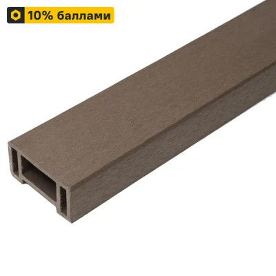 Профиль перил ДПК СМ Decking цвет мербау 45x90x3000 мм