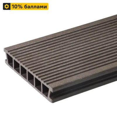 Террасная доска ДПК Terradeck коричневый 3000x152x28 мм вельвет 0.47 м²