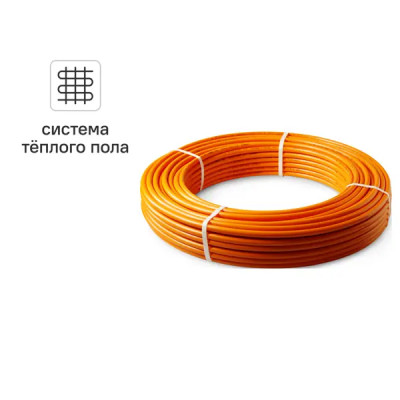 Труба полиэтиленовая для отопления Pro Aqua PE-RT EVOH 16x2.0 мм PN8 1 м на отрез бухта 200 м оранжевая