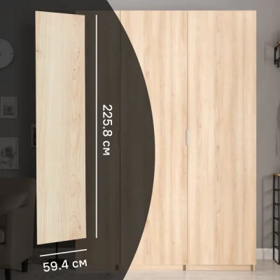 Дверь для шкафа Лион 59.4x225.8x1.6 см ЛДСП цвет дуб комано