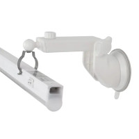 Крепление телескопическое на присосках для фитосветильника Т5 Ritter Planta 56293 1 пластик металл цвет белый 2шт