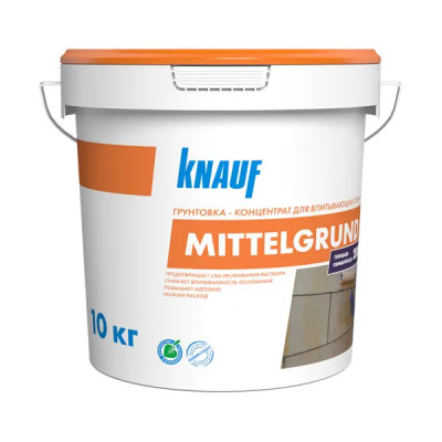 Грунтовка универсальная концентрат Knauf Миттельгрунд F желтая 10 кг