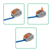 Клеммы соединительные монтажные с рычажком Duwi СМК 222-412 2-проводные 4мм² серые 50шт 26622 8