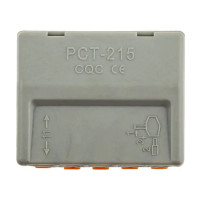 Клеммы соединительные монтажные с рычажком Duwi СМК 222-415 5-проводные 4мм² серые 50шт 26659 4