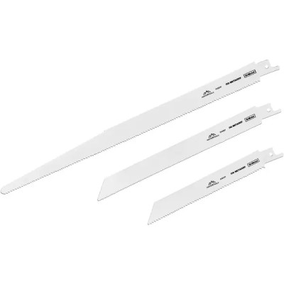 Набор полотен для сабельной пилы по дереву и металлу Vertextools НП-150-200-300, 3 шт.