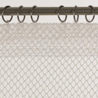 Тюль на ленте Leopar 300x280 см геометрия цвет молочный